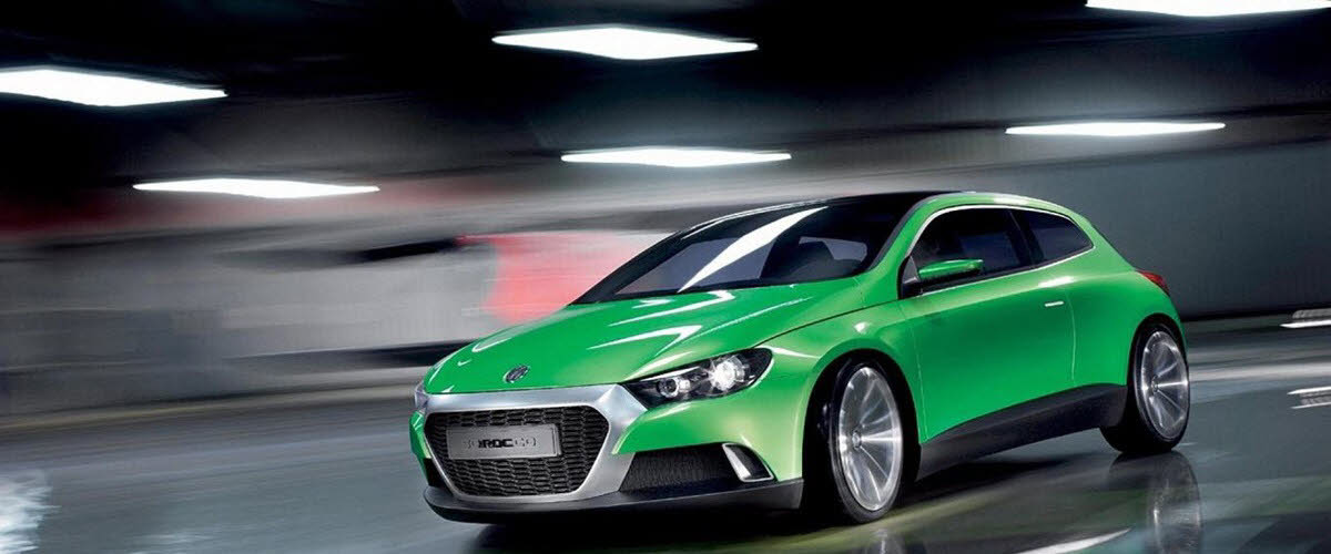 Green Volkswagen Scirocco